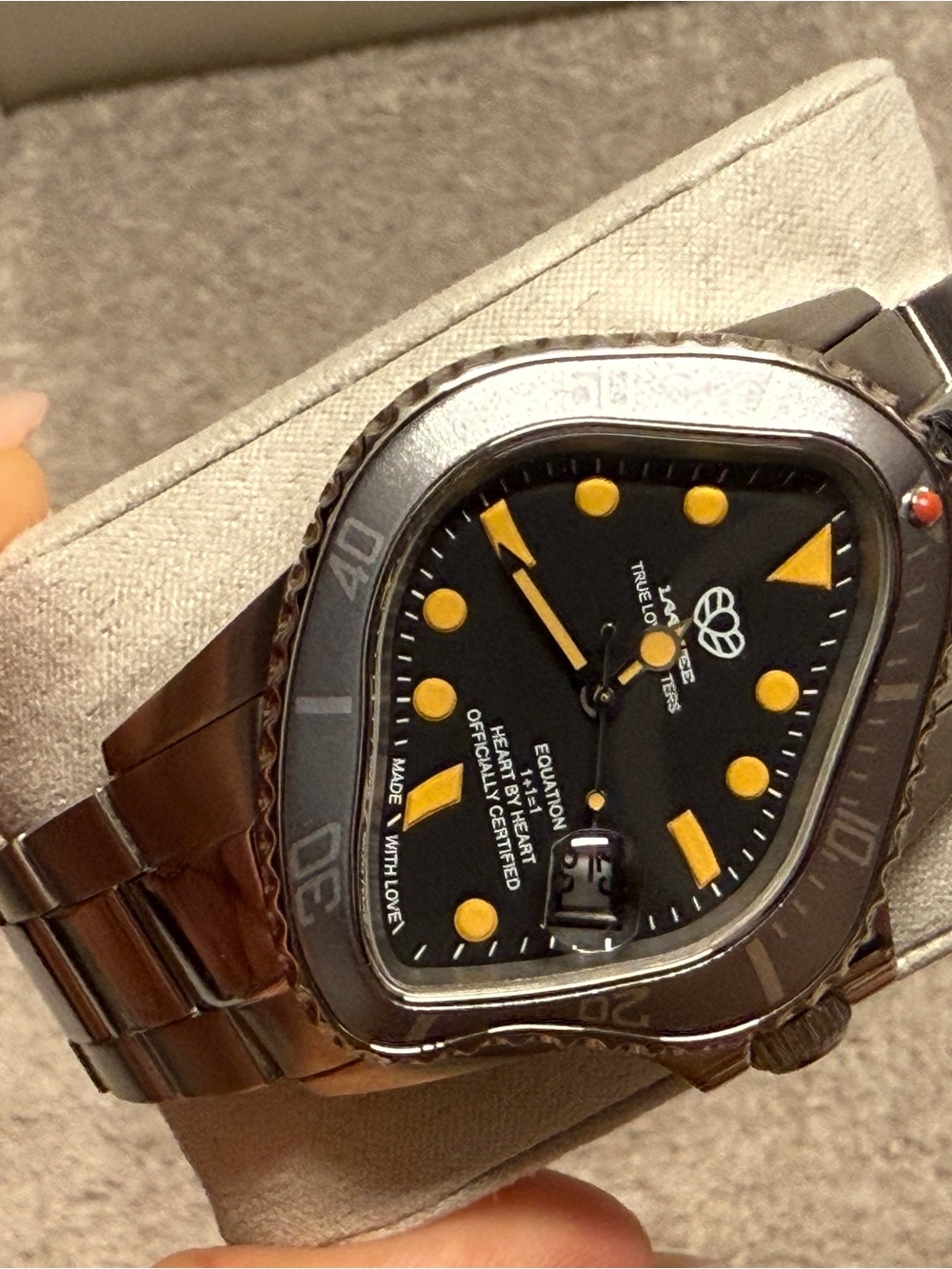 LAARVEE Twisted Dial Designer Surrealist Watch